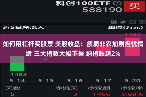 如何用杠杆买股票 美股收盘：疲弱非农加剧担忧情绪 三大指数大幅下挫 纳指跌超2%