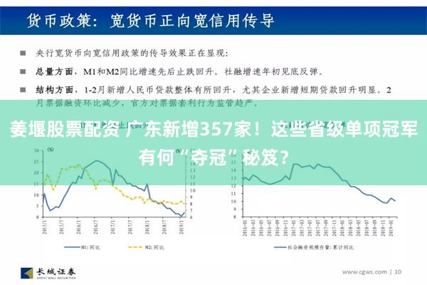 姜堰股票配资 广东新增357家！这些省级单项冠军有何“夺冠”秘笈？