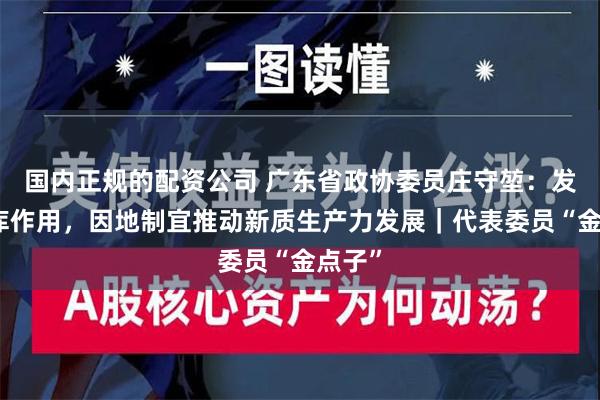 国内正规的配资公司 广东省政协委员庄守堃：发挥智库作用，因地制宜推动新质生产力发展｜代表委员“金点子”